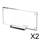 Maxbell 2xPicture Frame Holder with Base Clear Sturdy for Collectors Collection Photos