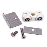 Maxbell 2x Shower Screen Window Hanging Wheel Sliding Door Roller Pulley + Clamp Screws