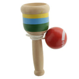 Wooden Kendama Ball And Cup Skill Game Traditional Japanese Game Toy - Red - Aladdin Shoppers