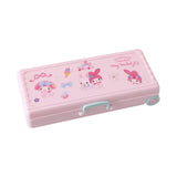 Maxbell Trolley Suitcase Pencil Case Holder Double Layered for Children Bedroom Home Pink