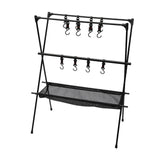 Maxbell Camping Hanging Rack Professional Storage Rack for Outdoor Picnics Gardening L