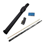 Maxbell Maxbell Lightweight Billiard Pool Cue Stick with Cue Case, 3 Finger Glove, and Chalk Black White Pool Cue