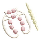 Maxbell 2 Pieces Massage Roller Multifunctional Muscle Roller for Arms Indoor Sports white