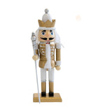 Maxbell Christmas Nutcracker (16cm Tall) Handpainted Crafts for Table Christmas Gold