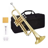 Maxbell B Flat Standard Trumpet Set Gift Classic for Children Stage Performance Kids