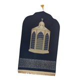 Maxbell Prayer Rug with Tassels Thick Gift Decoration Praying Rug for Kids Men Women