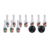 Maxbell Kids Toy Bowling Set Lightweight Educational for 5-12 Years Old Infants Kids White