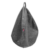 Kids Stuffed Animal Storage Bean Bag Leathaire Beanbag Couch Cover Gray_S