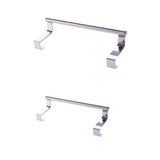 Maxbell 2Pcs Towel Rail Bar Holder Kitchen Over the Door Cabinet Storage Hanger Hook