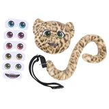 Maxbell Faux Leopard Mask and Tail Cosplay Costume for Stage Show Soft Bendable Tail Style A