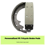 Motorcycle Rear Brake Shoe, Three-Wheeler Brake Pad, sturdy, suitable for 200/250 220 5cm