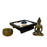 Maxbell Maxbell Zen Garden with Tealight Candle Holder Figurine for Meditation Desktop Decor