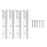 Maxbell Maxbell 4Pcs Fishing Rod Holder Side Mount Organizer Stand for Marine Yacht Boats RV White