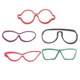 Maxbell 5 Pieces Creative Glasses Shaped Paper Clips School Office Stationery Student Supplies Multi-Color Decorative Memo Clips - Aladdin Shoppers