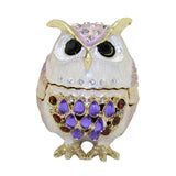 Maxbell Jewelry Box Organizer for Home Decor Animal Figurine for Hairpins Girlfriend Purple