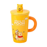 Maxbell Ceramic Coffee Mug Comfortable Grip Cartoon Teacup for Milk Cappuccino Latte Yellow