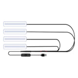 Universal Serial Bus light-emitting diode Car Interior Ambient Light, RGB Sound-Activated, Footwell Background Lighting Pink Purple 1-to-4