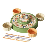 Maxbell Rotating Fishing Game Multicolor Board Game for Birthday Gift for Pre School green