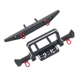 Maxbell RC Front Rear Bumper Pro for MN999 MN222 SCX10 90046 90047 RC Car Model black