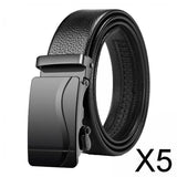 Maxbell 5xAutomatic Buckle Belt Business Belt for Men's Gift Business Suit Middle Aged Style D
