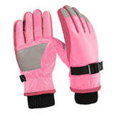 Maxbell Kids Winter Gloves Thick Keep Hand Warm Ski Gloves for Children Water Sports Pink