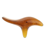 Maxbell Maxbell Triangle Shaped Handheld Scraping Acupuncture Foot Massage Stick Tool Amber