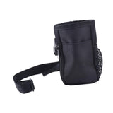 Maxbell Pet Dogs Treat Pouch Drawstring Bag Snack Storage Carrier Holder for Jogging black
