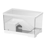 Maxbell Turtle Tank Bottom Drainage Terrapin Tortoise Enclosure Starter Indoor Decor Medium White