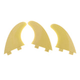 Maxbell Maxbell 3 x Surfboard 3 G5 Fiberglass for Shortboard Funboard Surfers Yellow