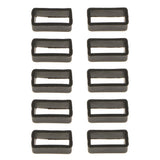Maxbell 10x Black Watch Band Strap Replacement Small Rubber Strap Loops Holder 18mm - Aladdin Shoppers