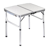 Maxbell Camp Table Beach Table Adjustable Height Picnic Table for Beach Hiking Patio 60cmx40cm