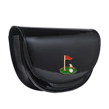 Golf Rangefinder Carrying Case Waist Bag PU Leather Portable Protective Case Black