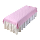 Maxbell Salon Couch Sheet Washable Breathable Beauty Bed Cover for Indoor Hotel Home Pink