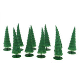 Maxbell 10Pcs Pine Model Trees for Miniature Landscape Scenery HO Diorama or Layout - Aladdin Shoppers