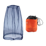 Maxbell Bug Bee Face Mesh Cover with Carry Bag Soft for Travel Walking Hiking Navy L
