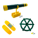 Maxbell Kids Playground Accessories Set Kids Pretend Toys Boys Girls Outdoor Playset Green