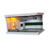 Maxbell 1/64 Scale Model Car Display Case Parking Lot Scene Scenario Miniature Scene Green