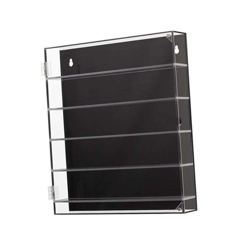 Maxbell 5 Tier Acrylic Display Box Cabinet Collectibles with Shelves Clear Organizer