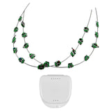 Maxbell Temporary Tooth Decoration with Metal Wires Fashionable Brace Chain Green