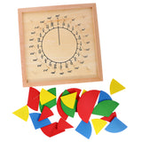 Maxbell Maxbell Kids Fraction Division Learning Boards - Montessori Math Early Learning Toy