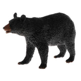 Maxbell 2pcs Simulation Animal Model Figure Toys Figurine Home Decor Black Bear