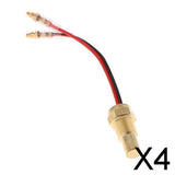 Maxbell 4x12V-24V Car Truck Digital Water Temp Temperature Sensor Head Plug 10mm OD