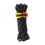 Maxbell Guy Lines Tent Cord with Adjuster 5mm 13ft for Camping Tent Tarp Black - Aladdin Shoppers