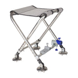 Maxbell Foldable Stool Adjustable Height Compact Footstool for Hiking Sports Fishing