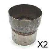 Maxbell 2xStainless Steel Piping Exhaust Reducer 3.5"to 4"Universal for Car Auto Truck