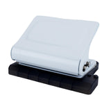 Maxbell 10 Holes Punch Heavy Duty Handheld Paper Punch for Files Folder Binding Crafts White