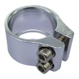 Maxbell Bicycle Seat Tube Clamp Replacement Easy to Install Road Bike Seatpost Clamp Silver