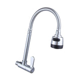 Maxbell Single Cold Water Faucet Practical Stainless Steel for Bathroom Home Kitchen Wall Mounted