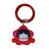 Maxbell Cartoon Keychain Car Keychain Girls Gift Charm for Purse Car Key Accessories Red