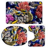Maxbell 3 Piece Animal Toilet Covers Set Flannel Mats Bathroom Rug Style 8 - Aladdin Shoppers